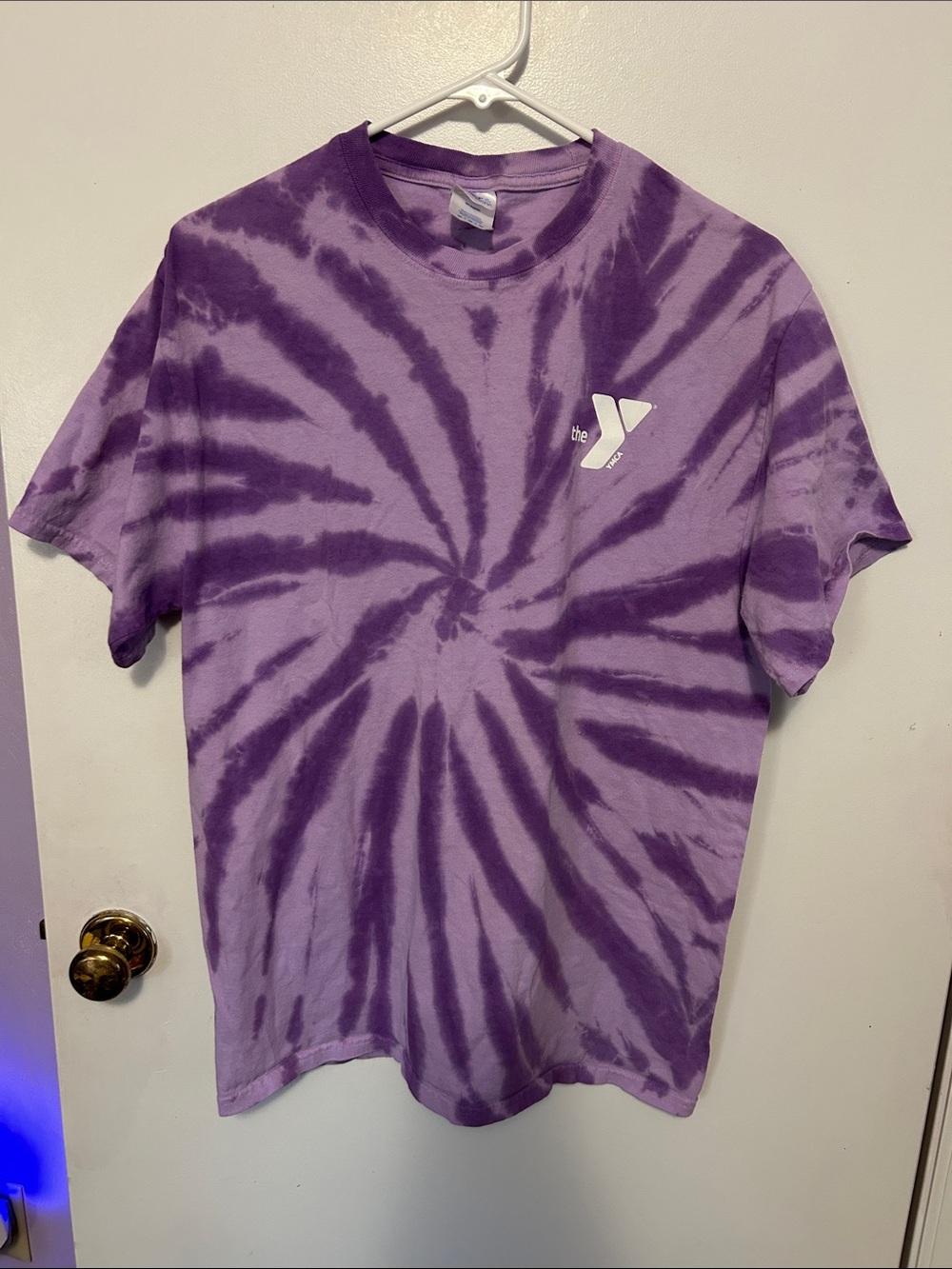 The Y Purple Tie-Dye Short Sleeve Tee